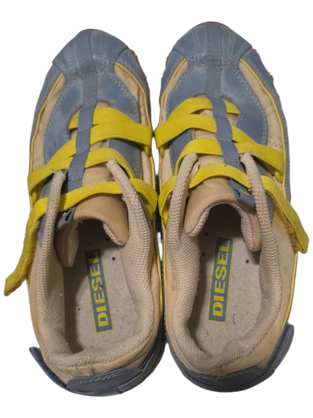 Diesel Womens Yellow & Blue Active Sneaker